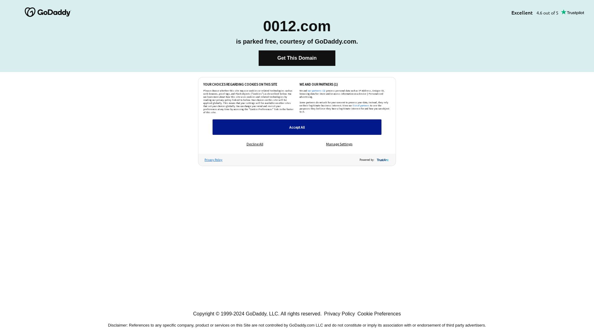 État du site web 0012.com est   EN LIGNE