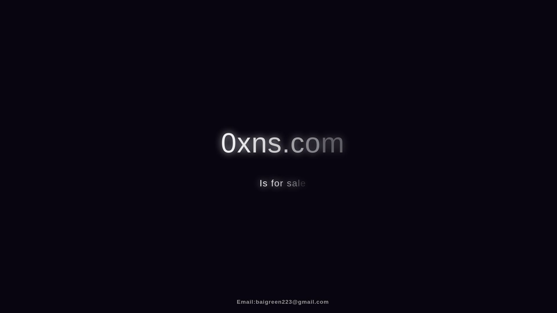 État du site web 0xns.com est   EN LIGNE