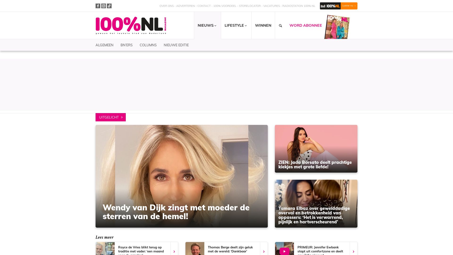 État du site web 100pm.nl est   EN LIGNE
