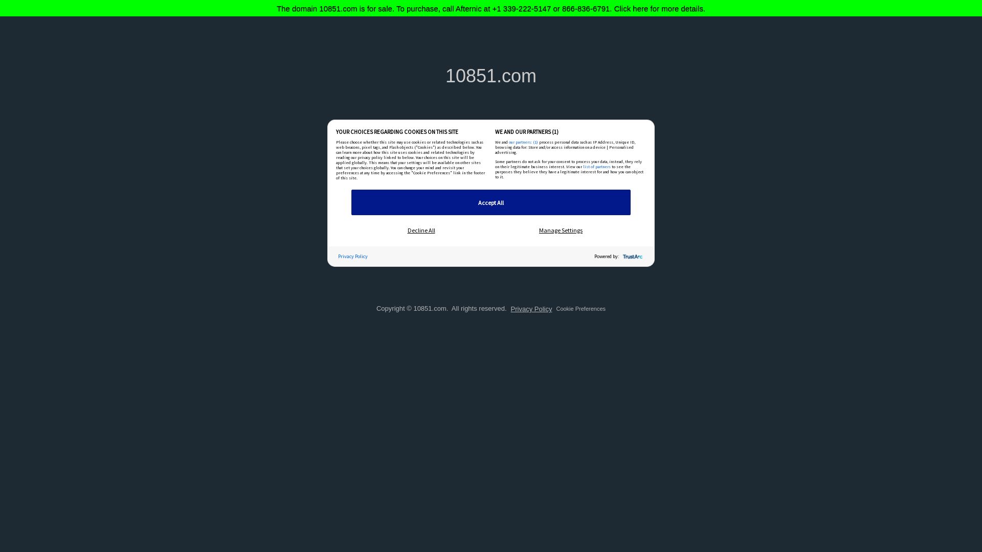 État du site web 10851.com est   EN LIGNE
