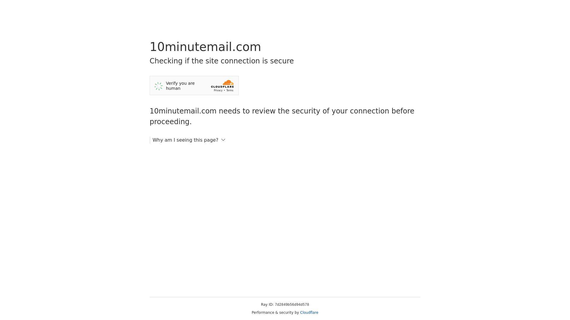 État du site web 10minutemail.com est   EN LIGNE