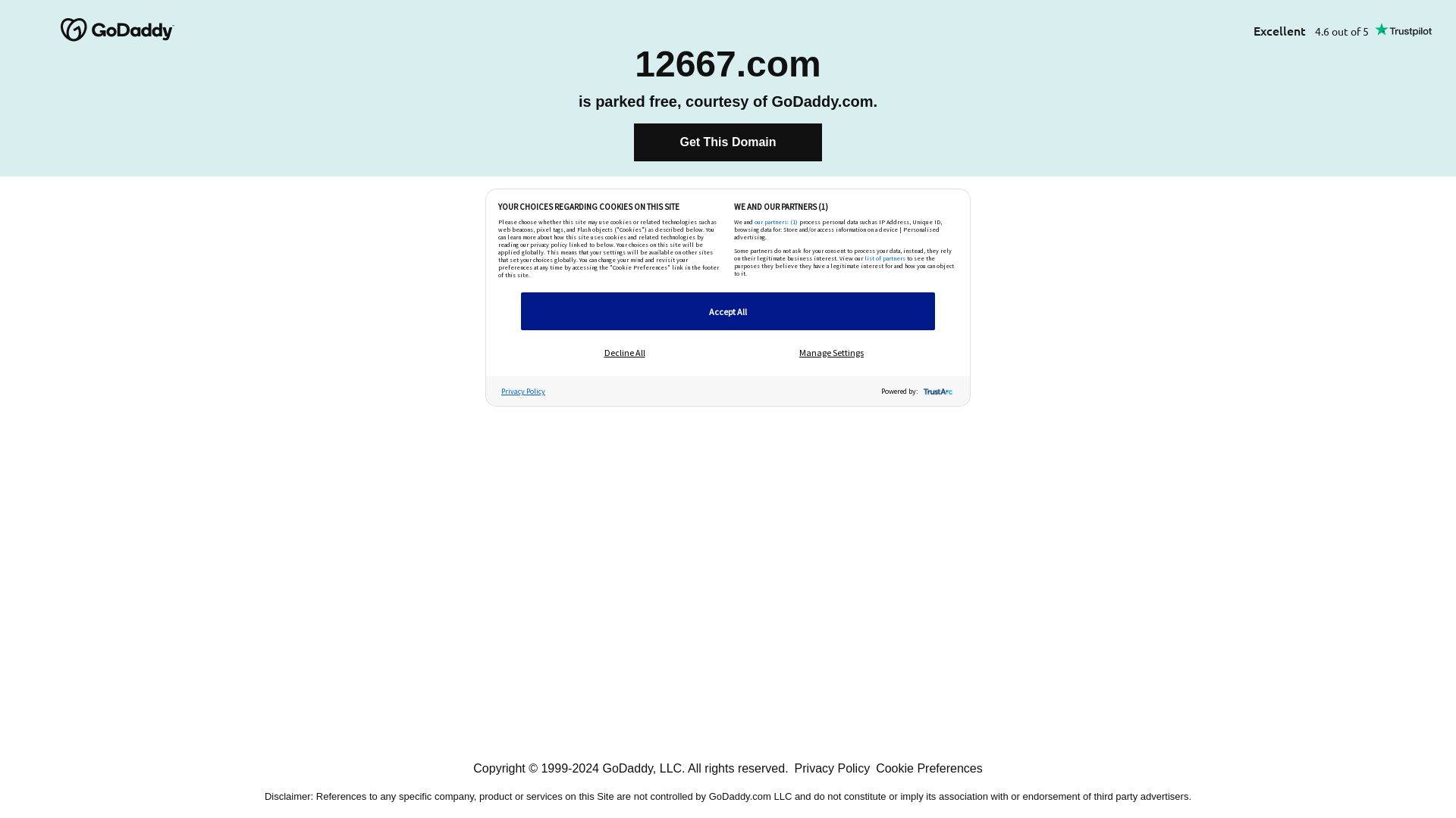 État du site web 12667.com est   EN LIGNE