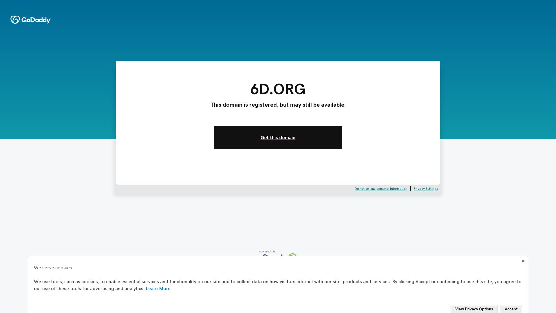 État du site web 6d.org est   EN LIGNE