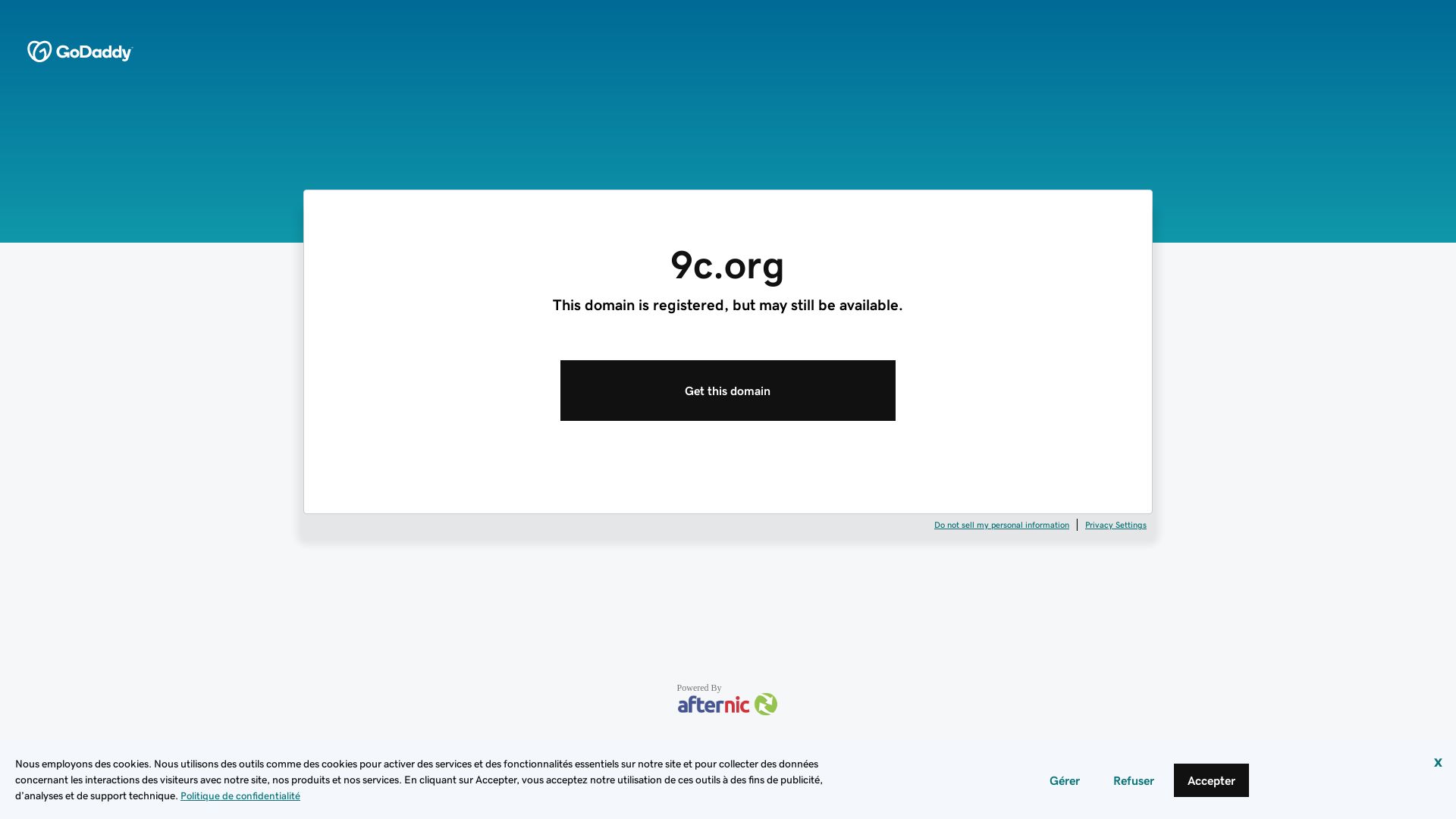 État du site web 9c.org est   EN LIGNE