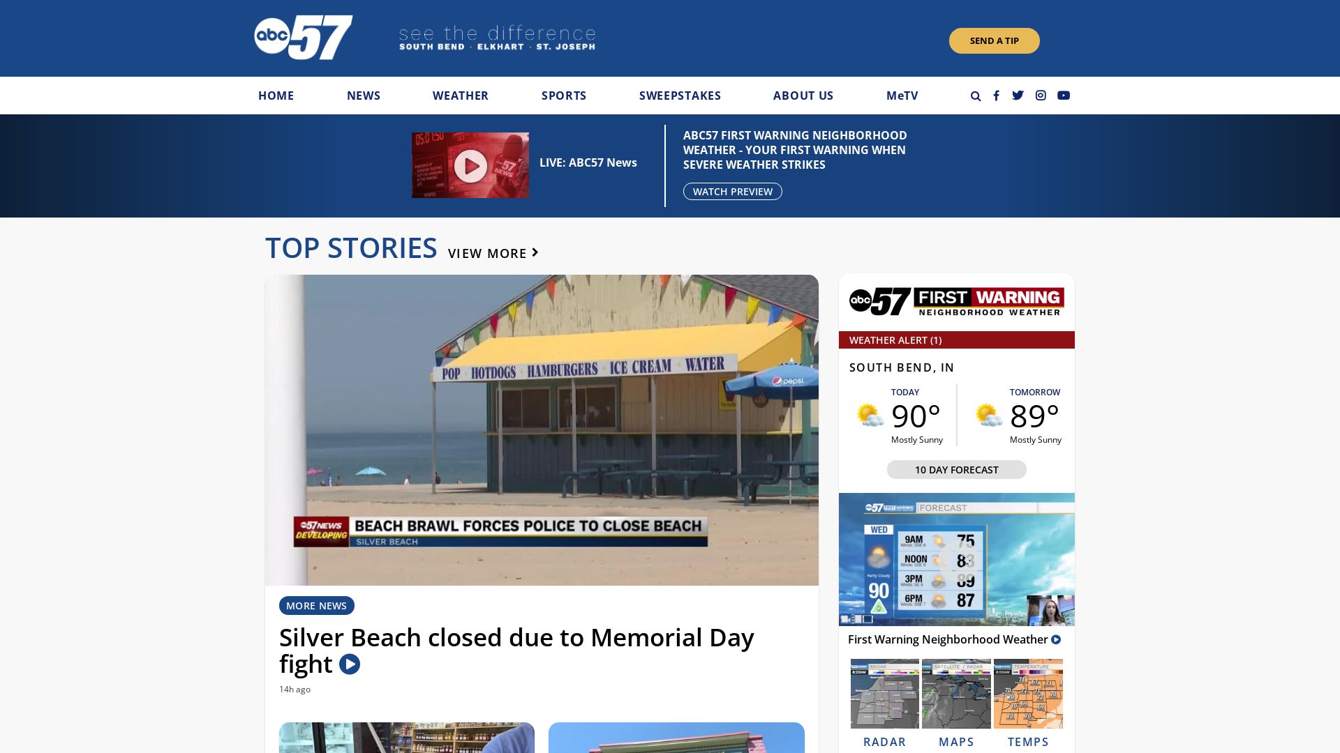 État du site web abc57.com est   EN LIGNE