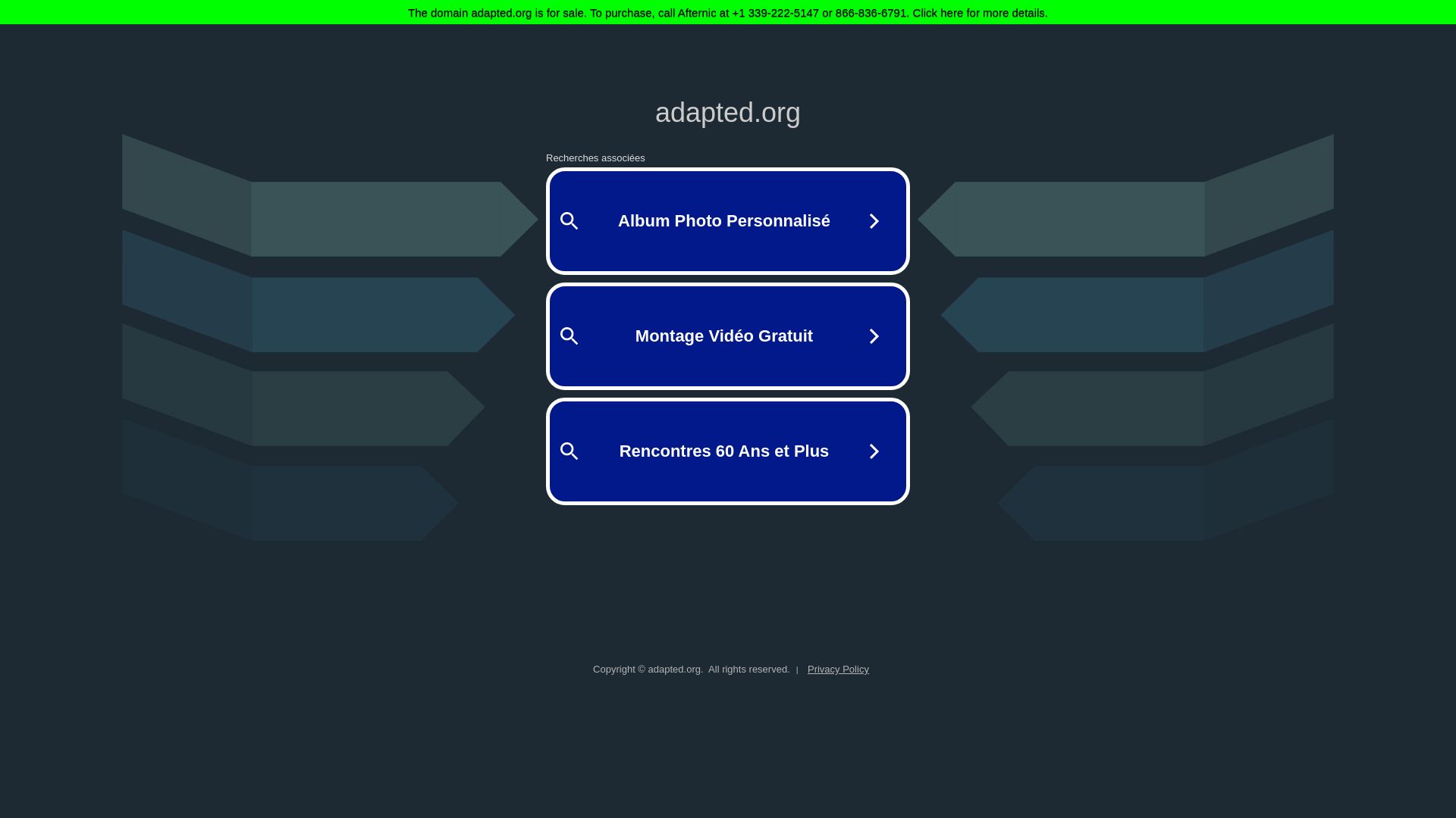 État du site web adapted.org est   EN LIGNE