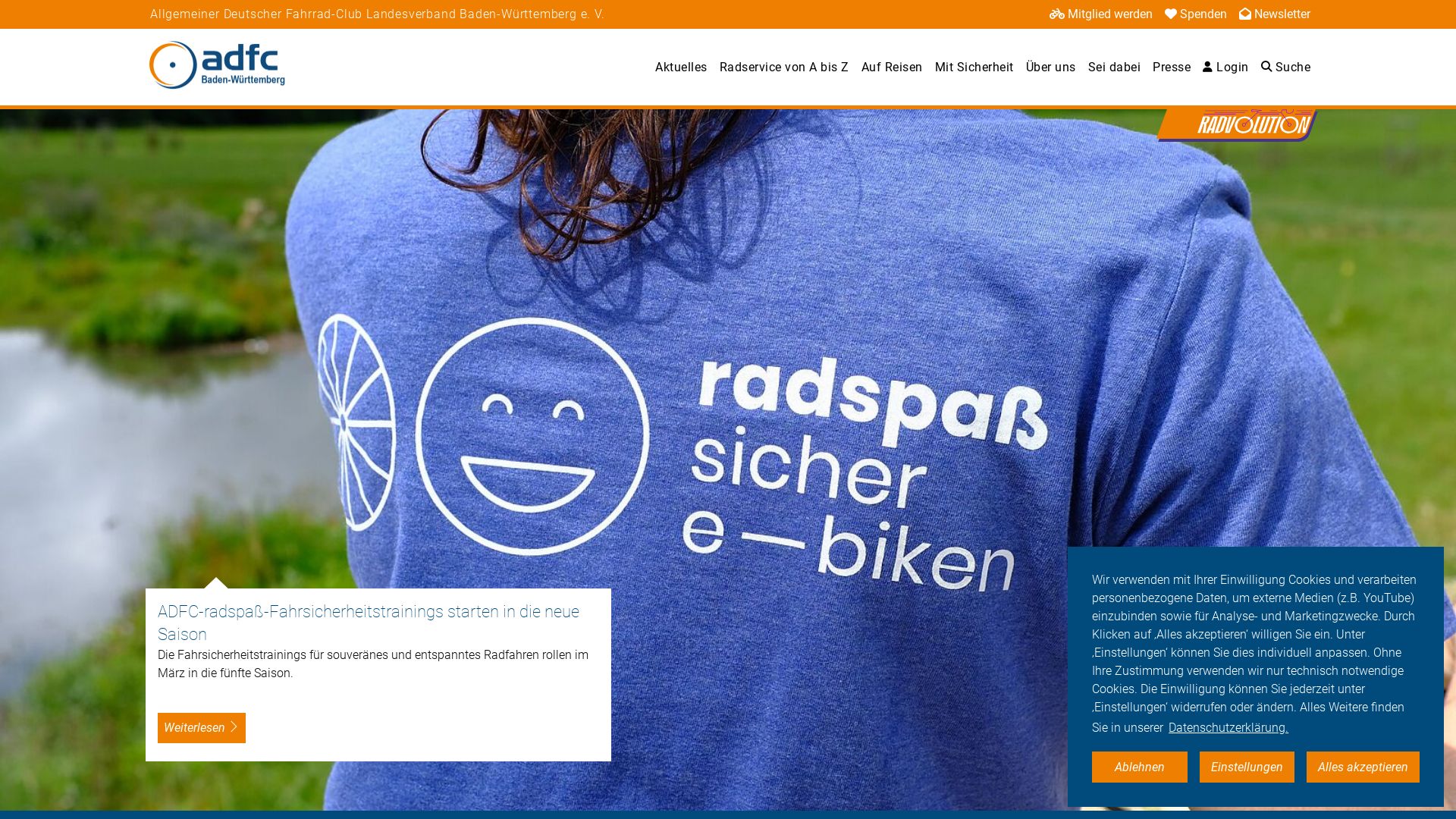 État du site web adfc-bw.de est   EN LIGNE