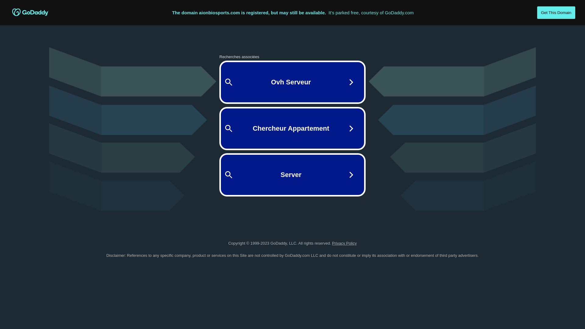 État du site web aionbiosports.com est   EN LIGNE