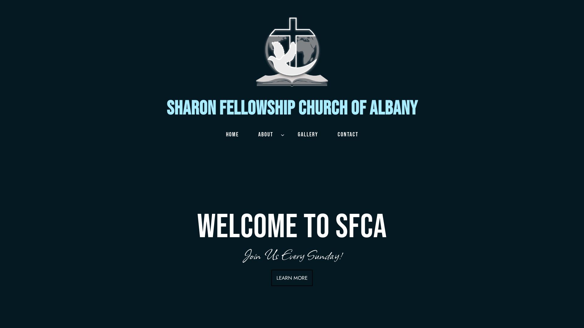 État du site web albanysharonchurch.org est   EN LIGNE