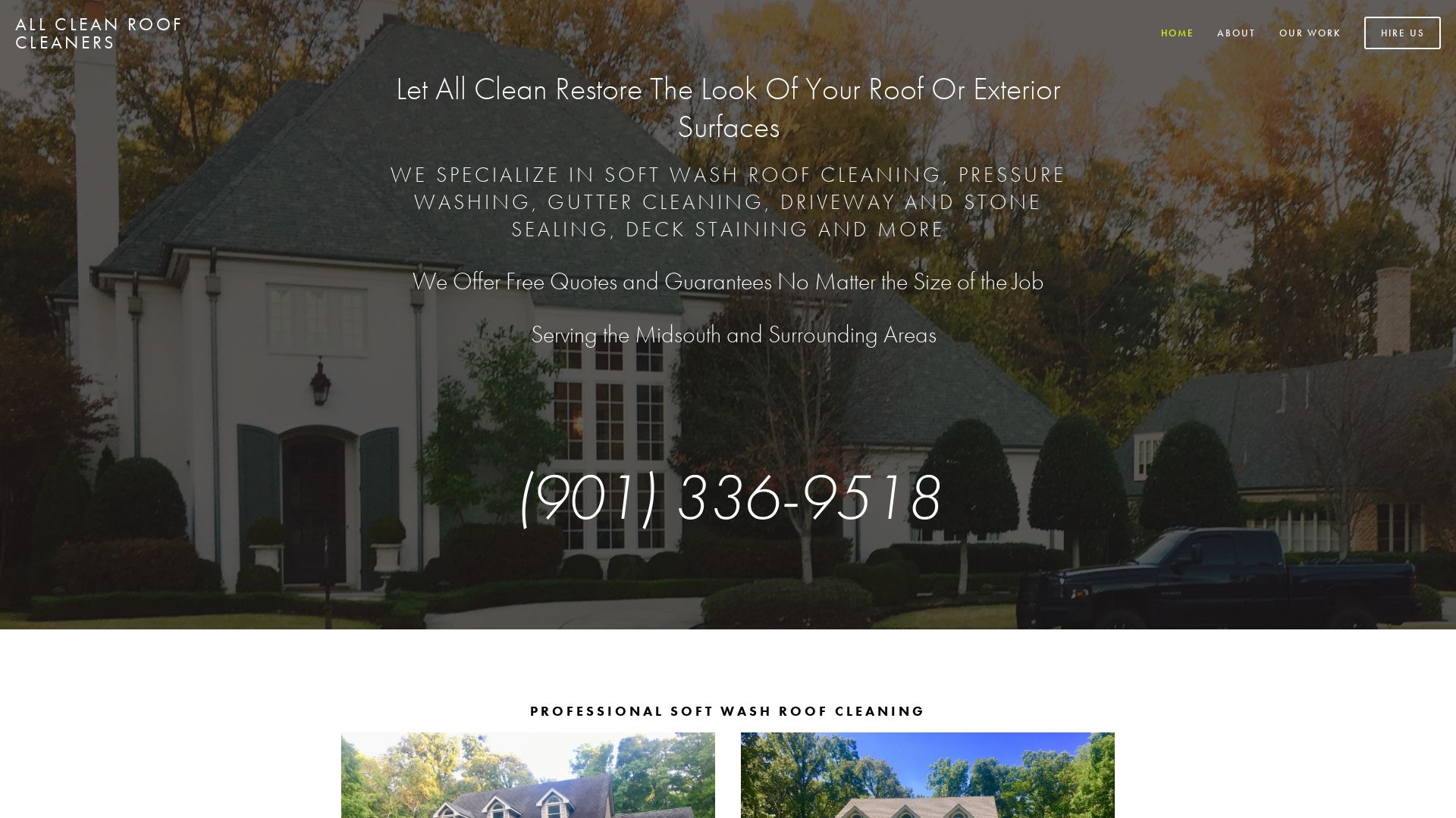 État du site web allcleanroofcleaners.com est   EN LIGNE