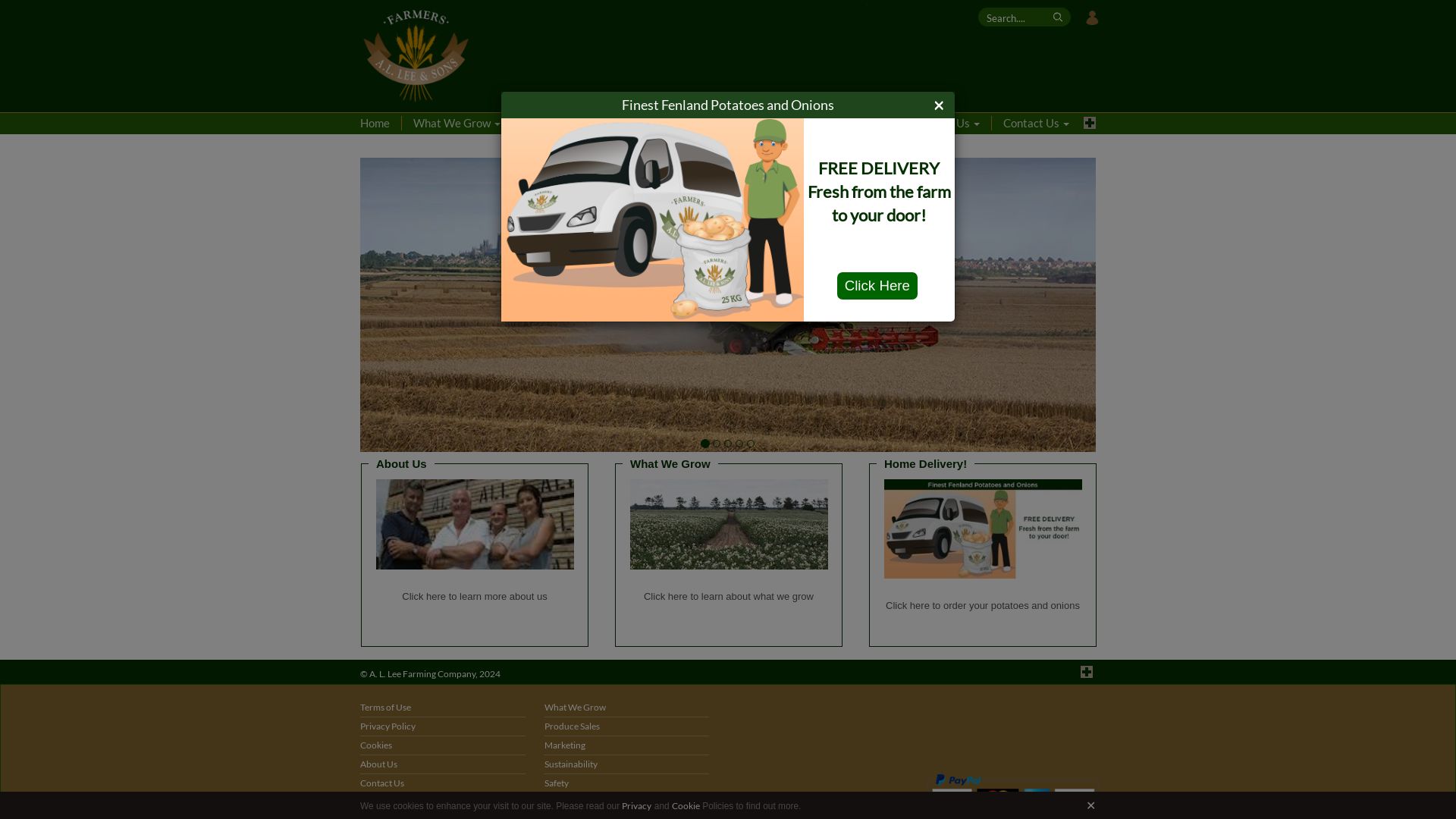 État du site web allee-farms.co.uk est   EN LIGNE