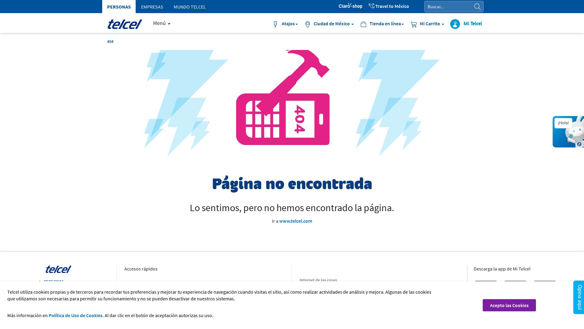 État du site web amigo.telcel.com est   EN LIGNE