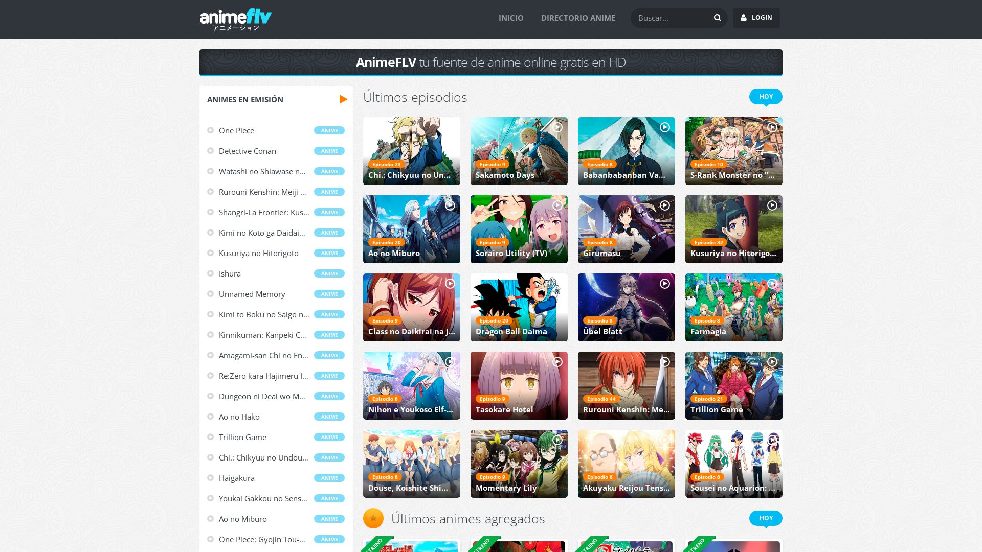 État du site web animeflv.net est   EN LIGNE