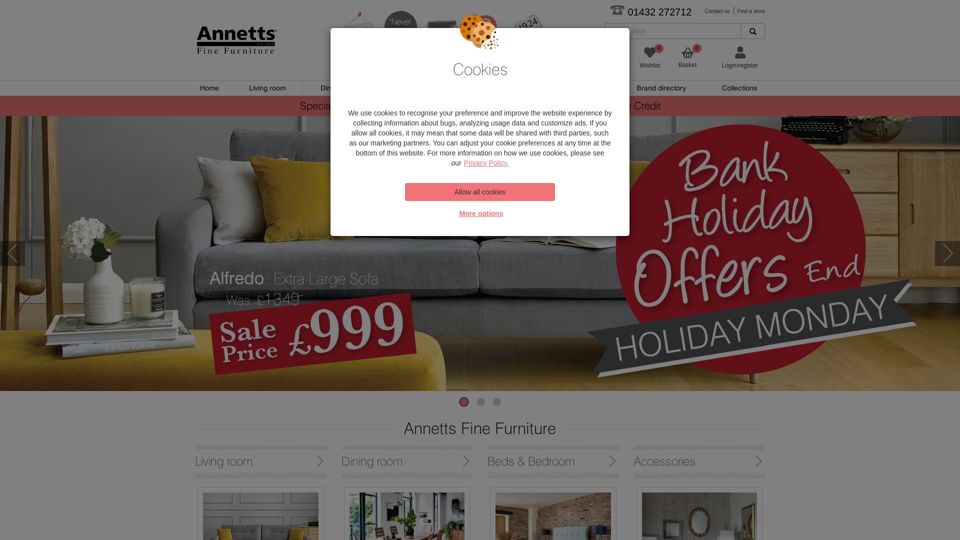État du site web annetts.co.uk est   EN LIGNE