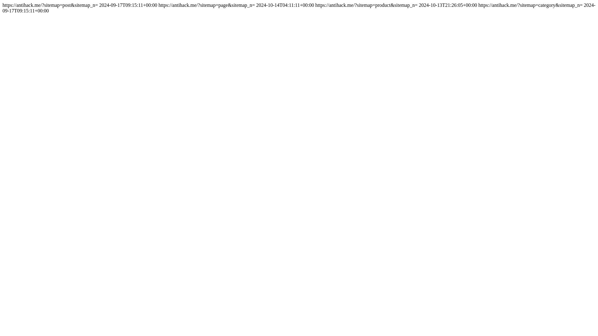 État du site web antihack.me est   EN LIGNE