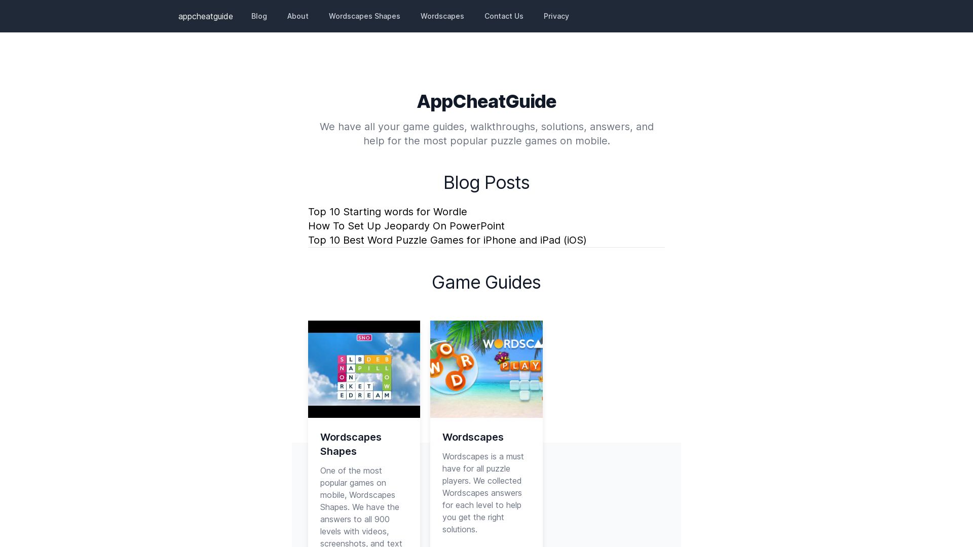 État du site web appcheatguide.com est   EN LIGNE