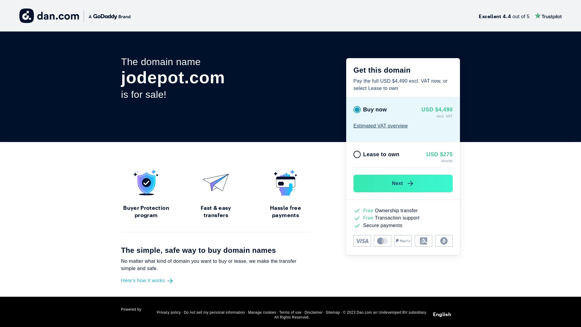 État du site web ar.jodepot.com est   EN LIGNE