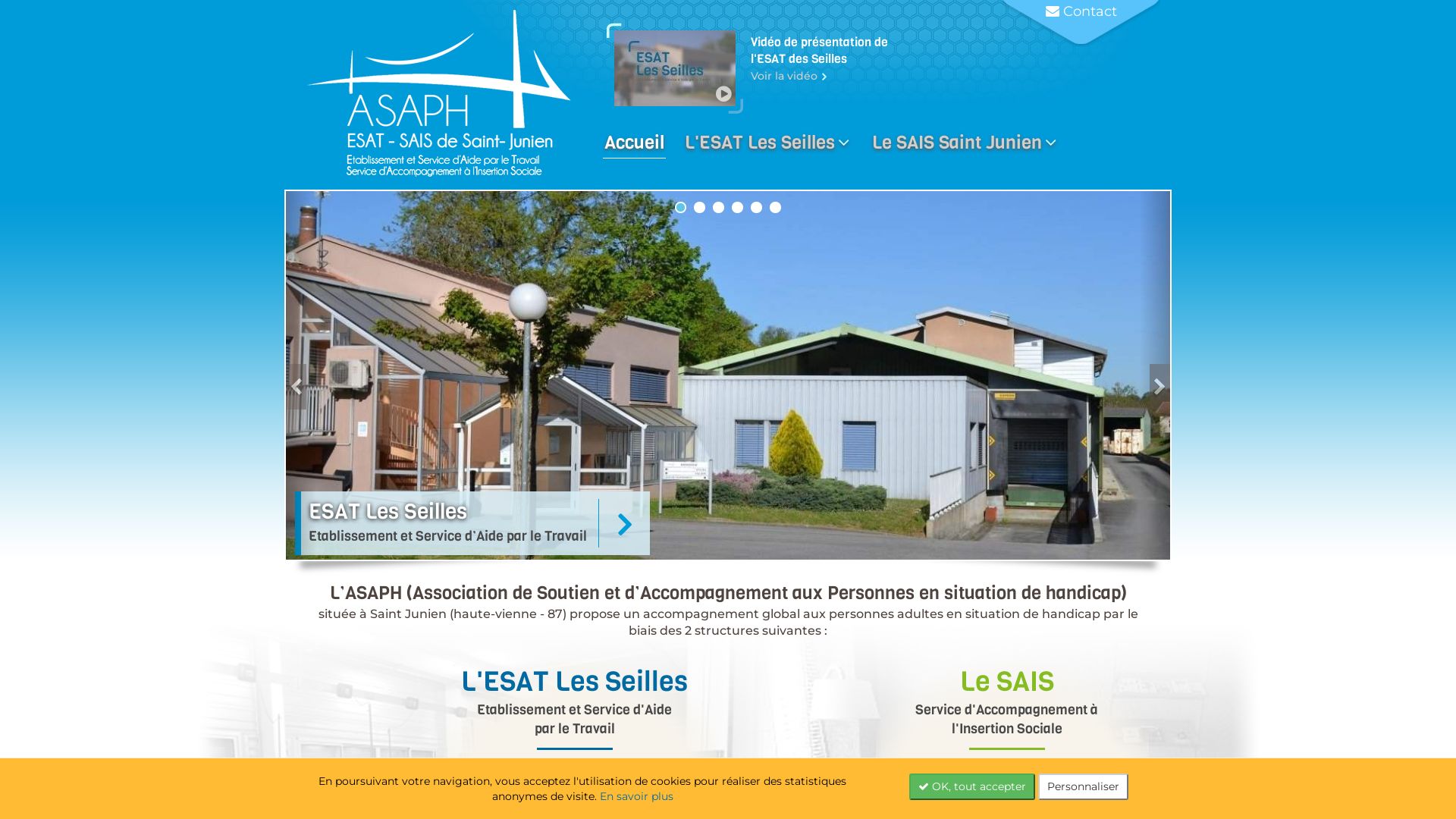 État du site web asaph.fr est   EN LIGNE