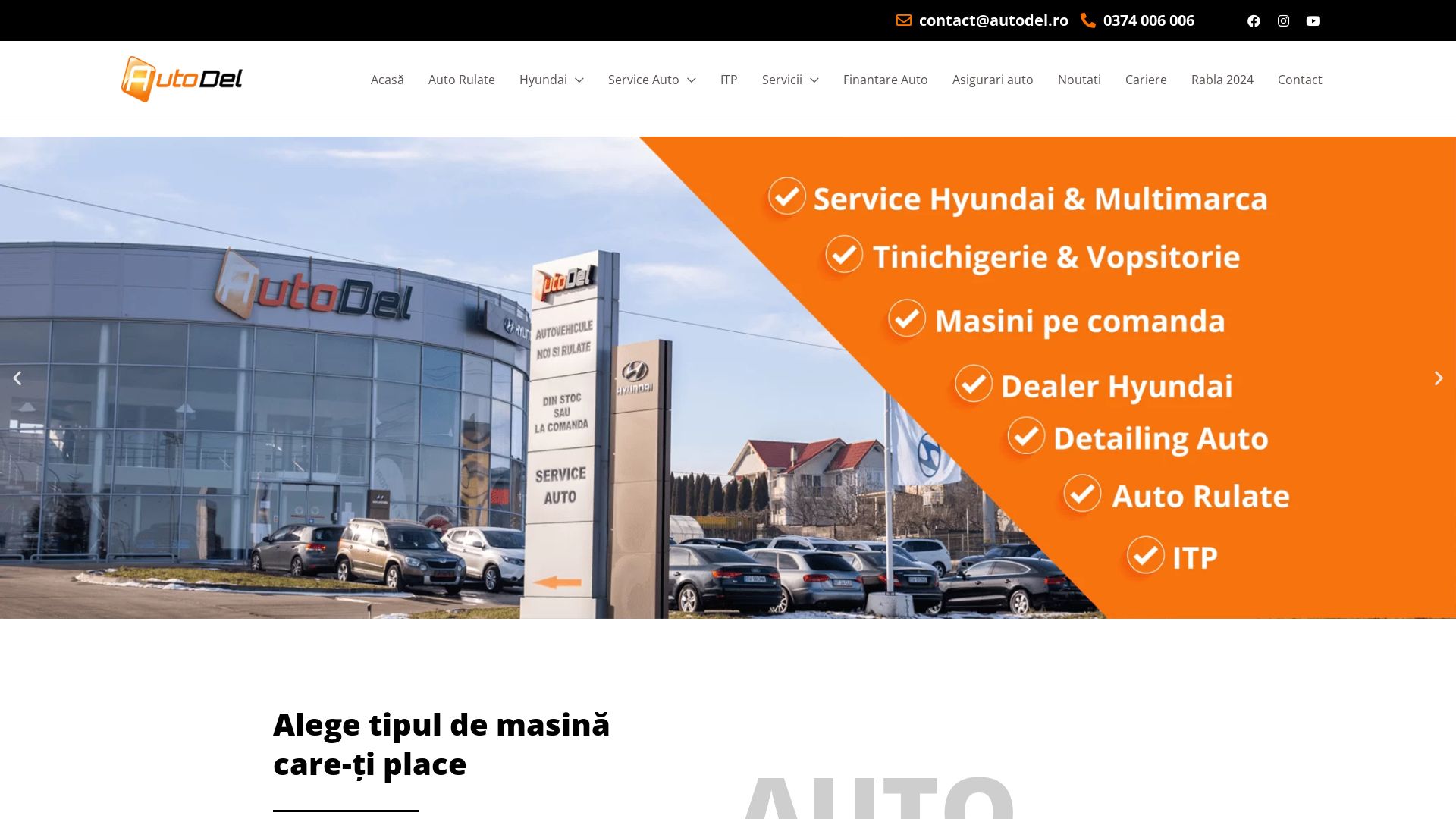 État du site web autodel.ro est   EN LIGNE