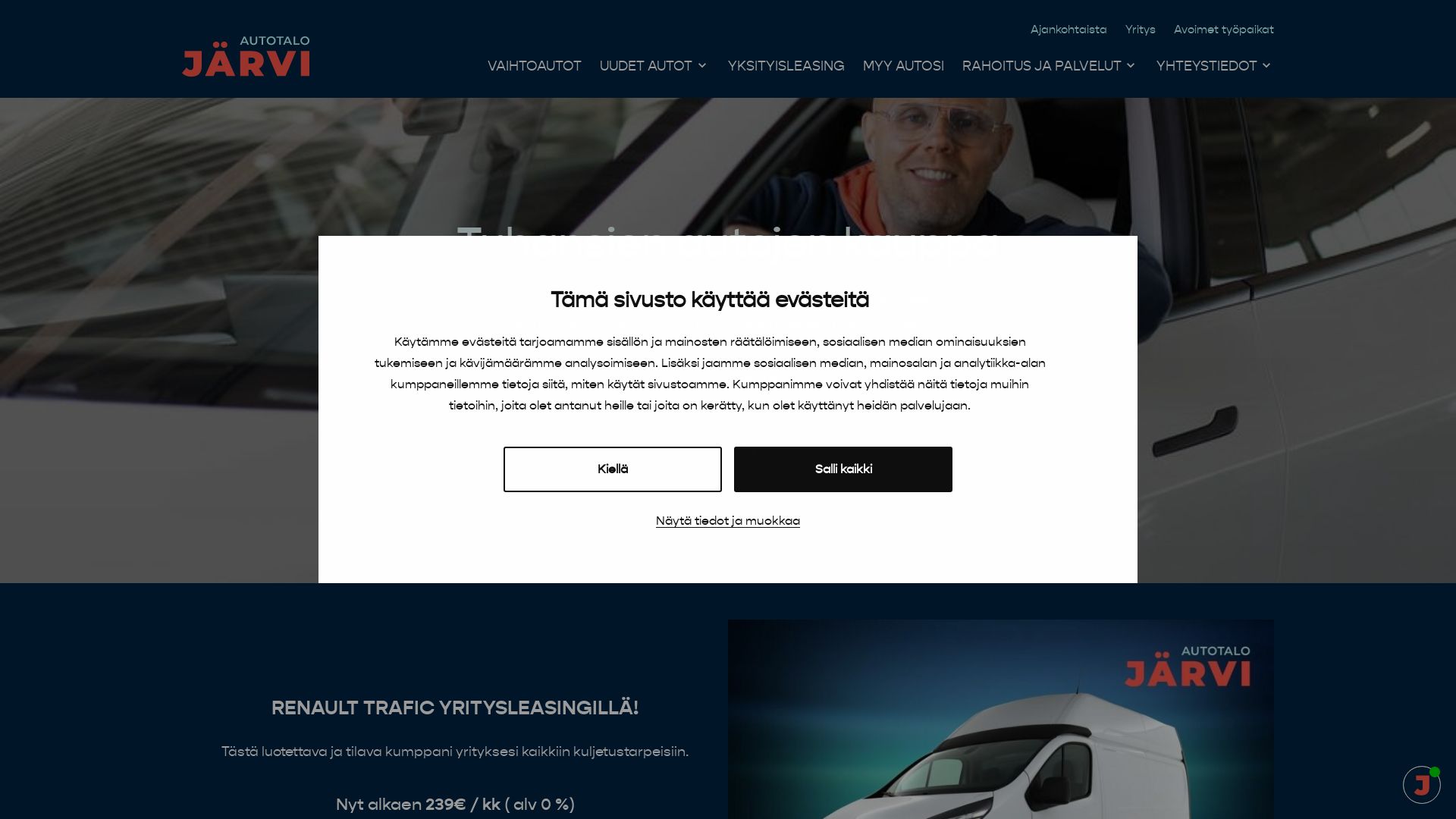 État du site web autotalojarvi.fi est   EN LIGNE