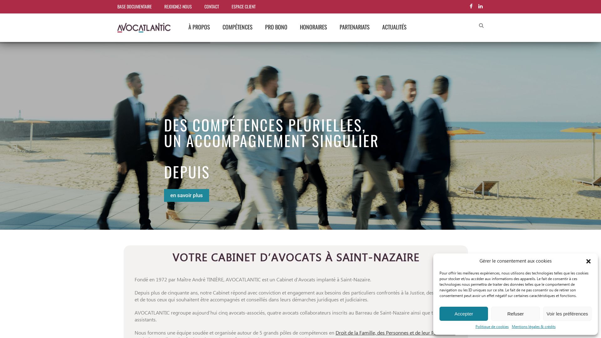 État du site web avocatlantic.fr est   EN LIGNE