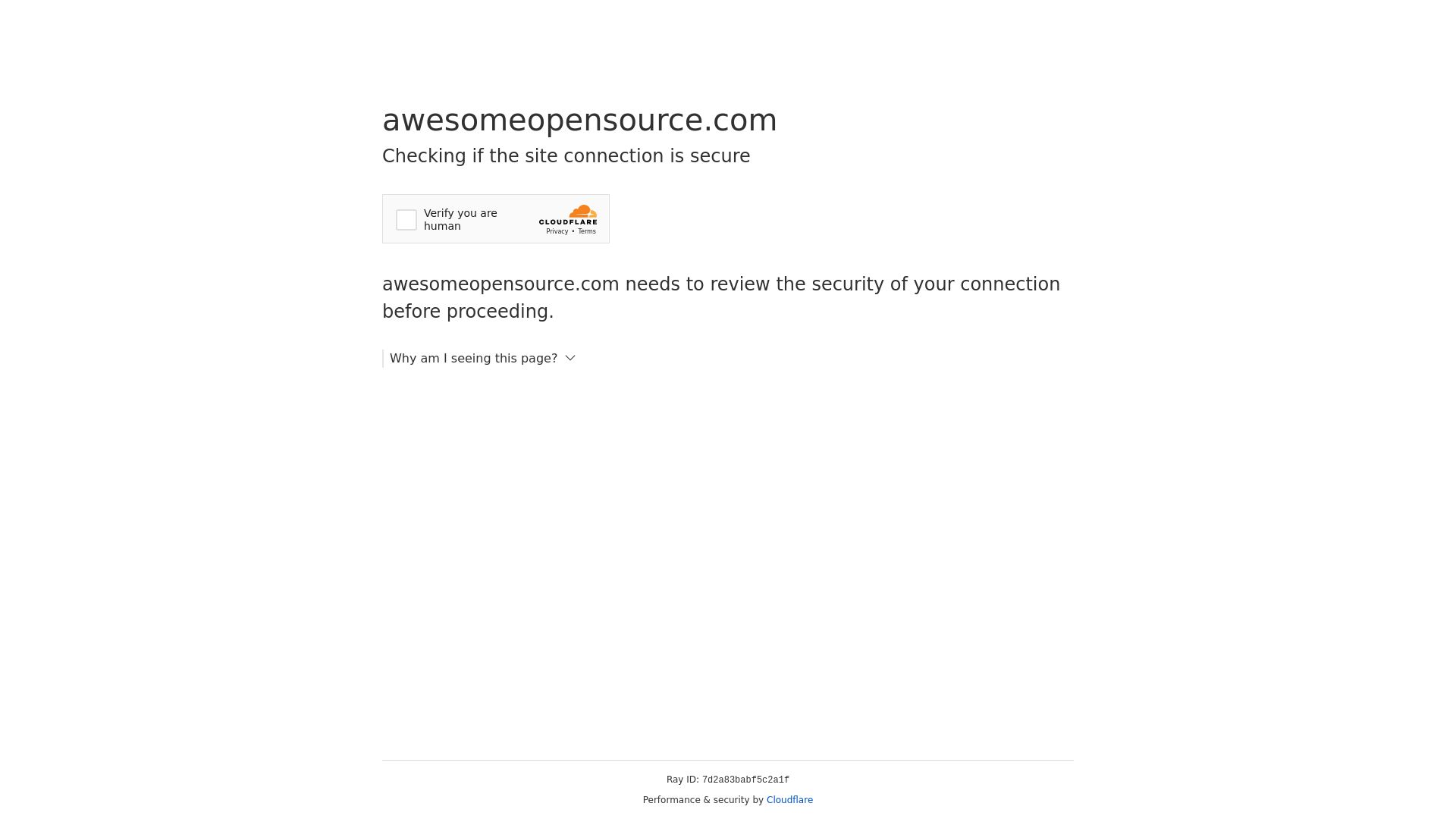 État du site web awesomeopensource.com est   EN LIGNE