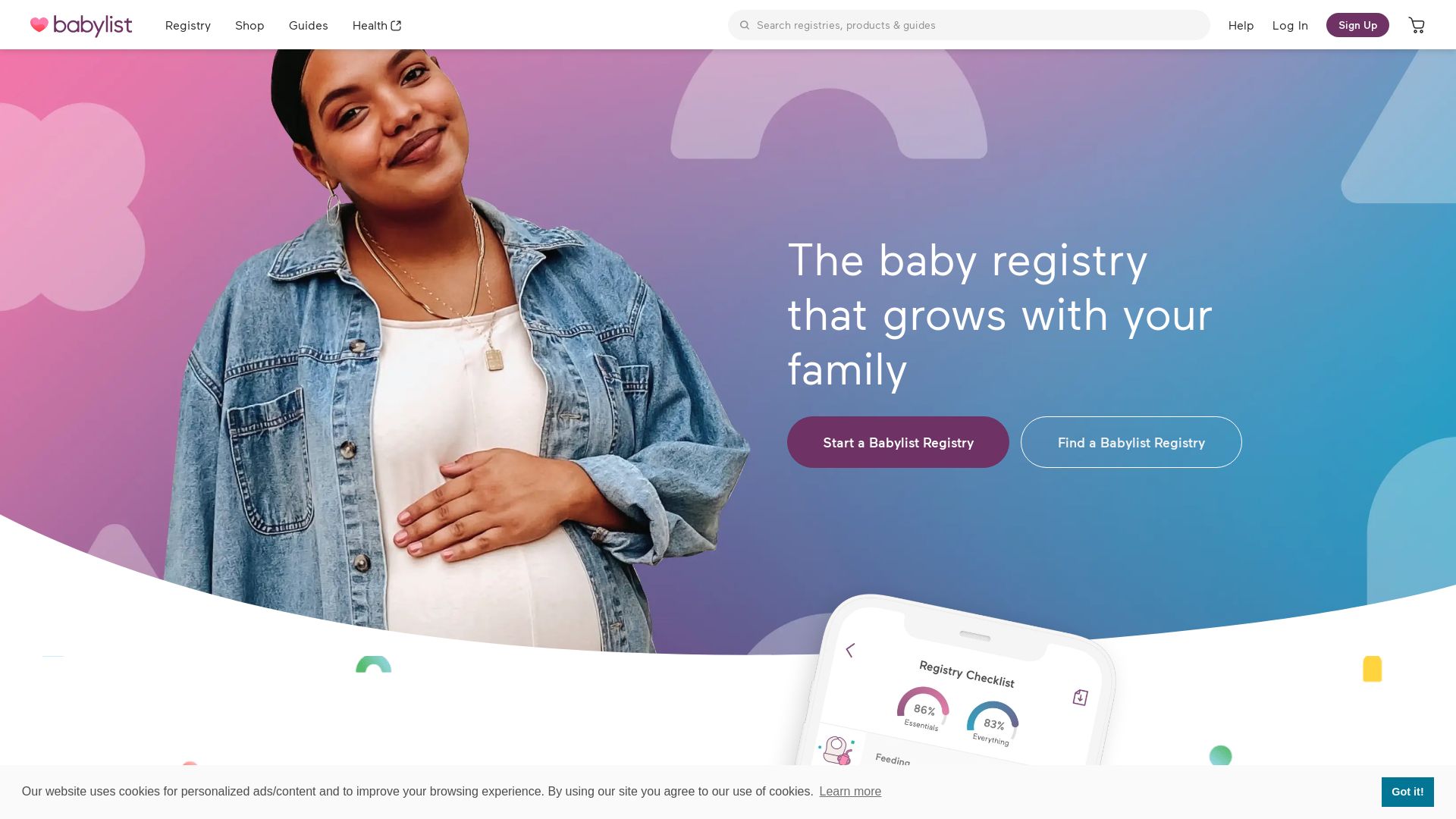 État du site web babylist.com est   EN LIGNE