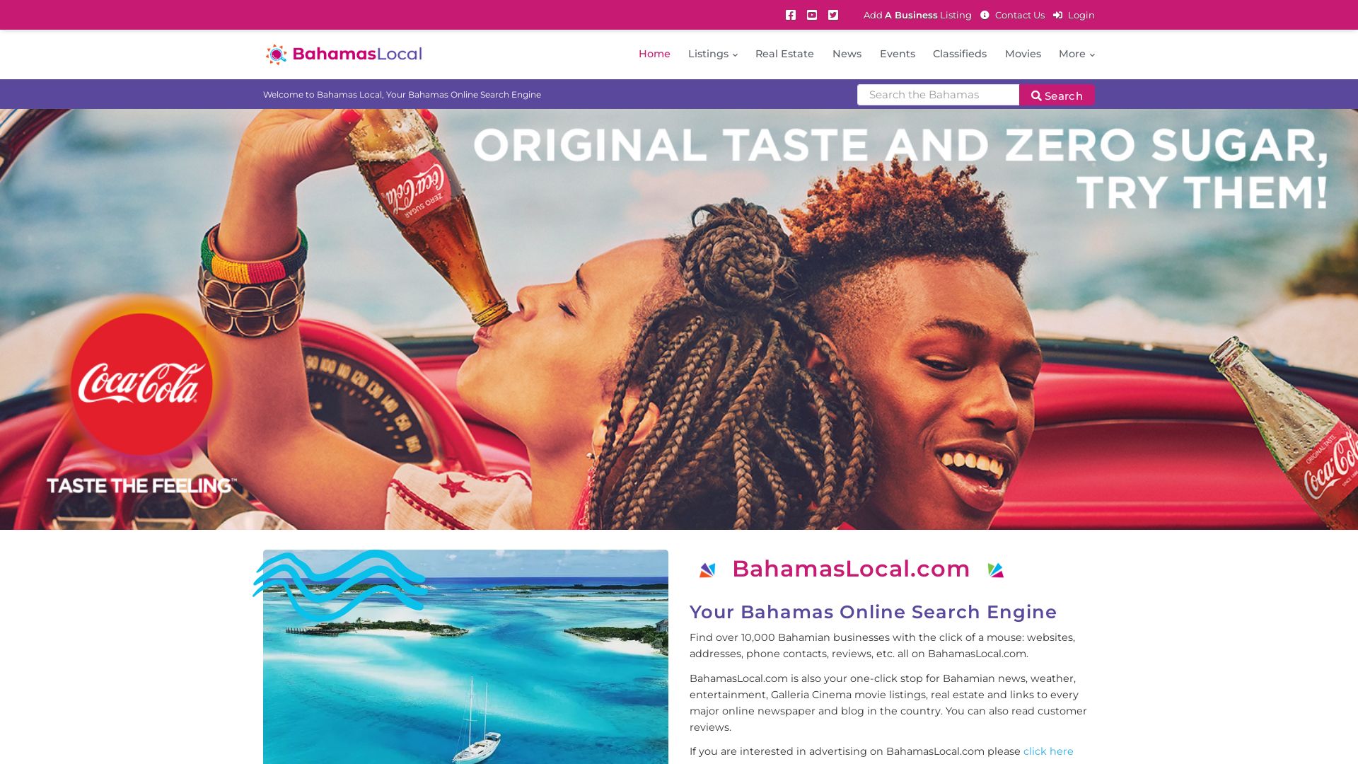 État du site web bahamaslocal.com est   EN LIGNE