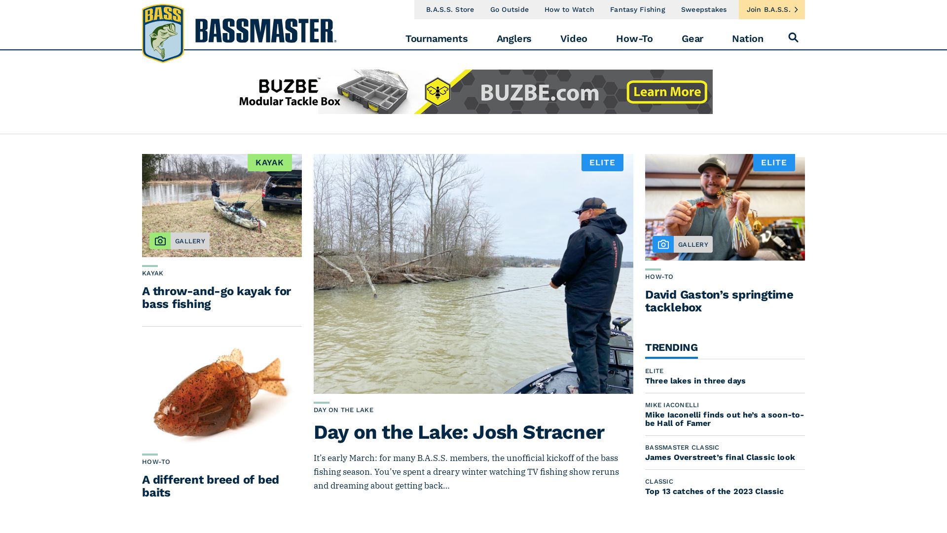État du site web bassmaster.com est   EN LIGNE