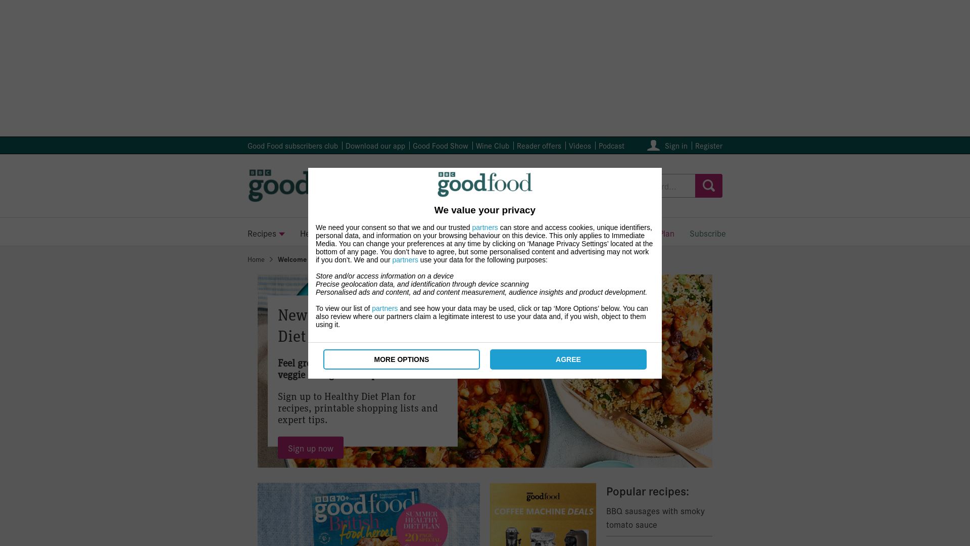 État du site web bbcgoodfood.com est   EN LIGNE