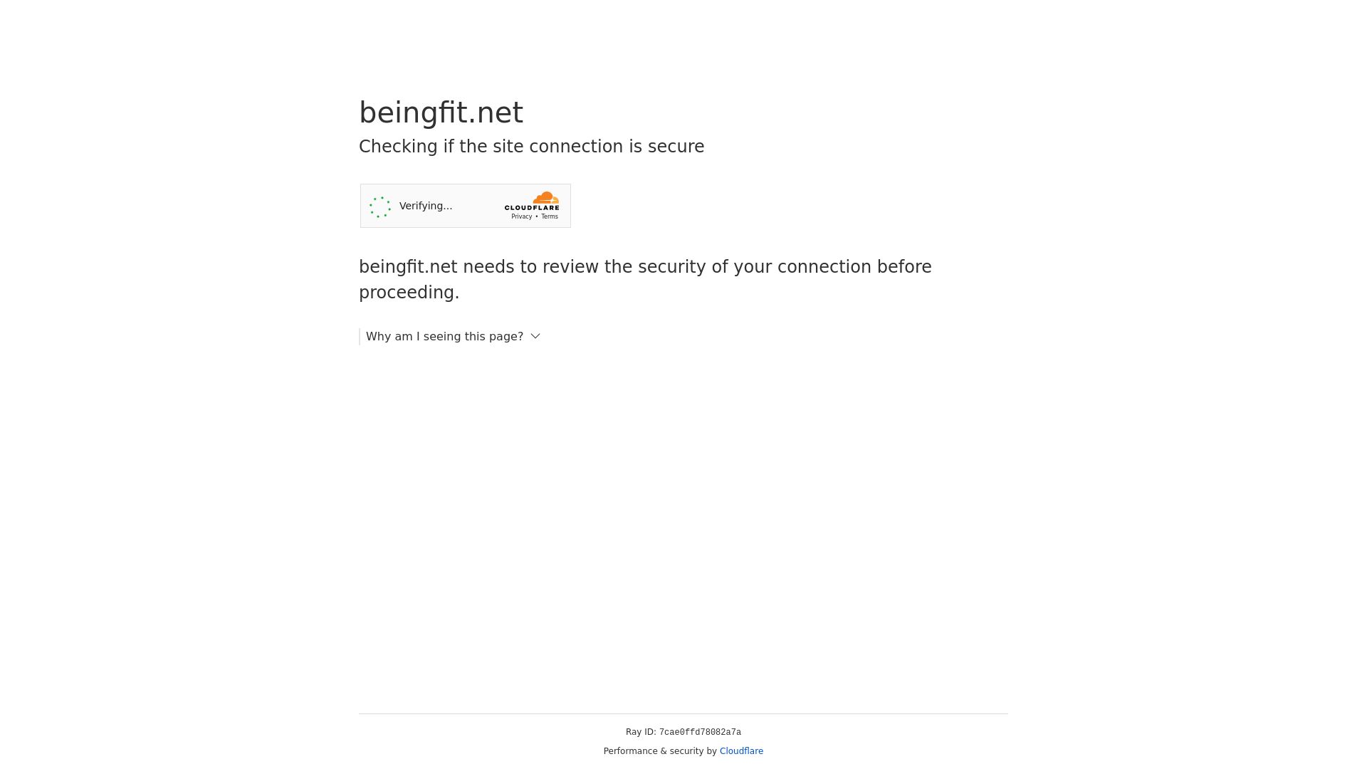 État du site web beingfit.net est   EN LIGNE