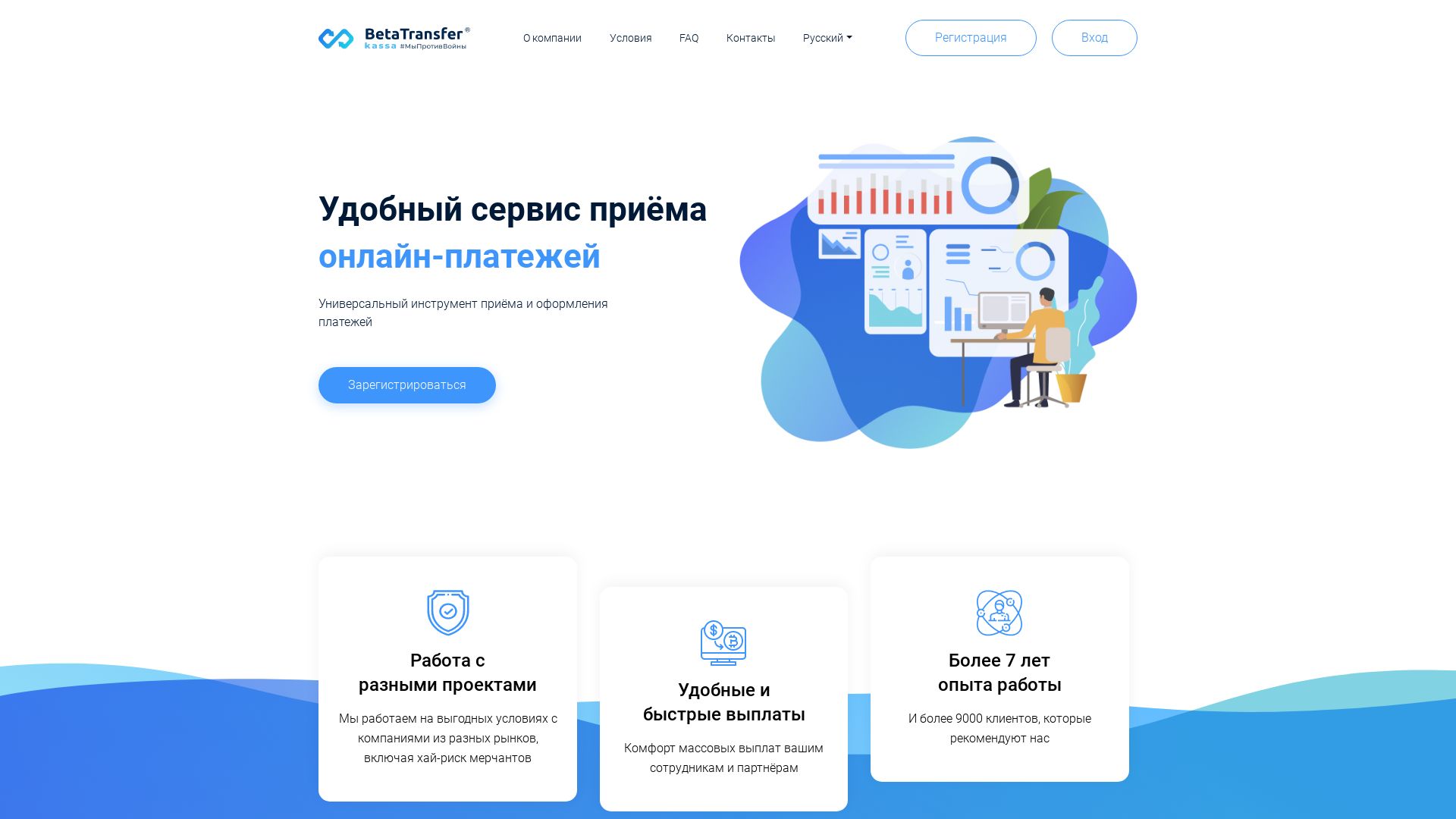 État du site web betatransfer.io est   EN LIGNE