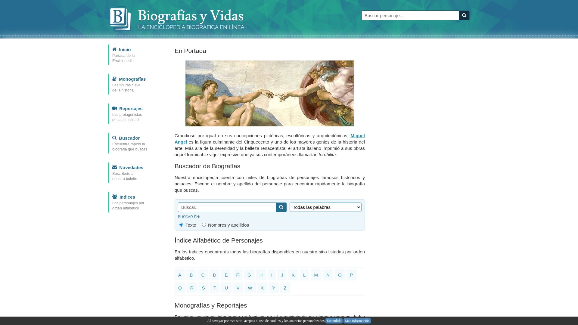 État du site web biografiasyvidas.com est   EN LIGNE