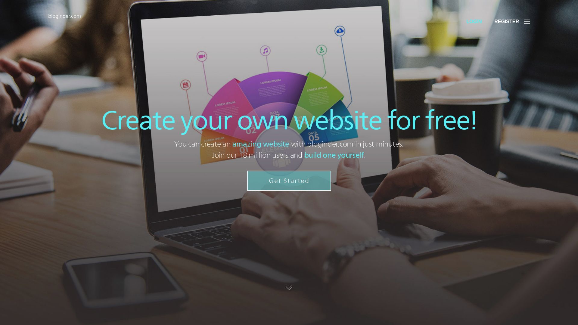État du site web bloginder.com est   EN LIGNE