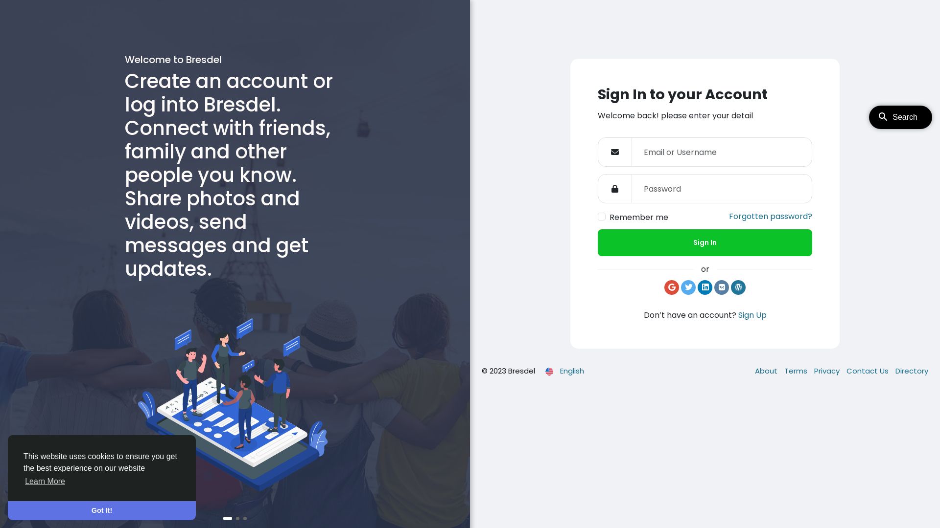 État du site web bresdel.com est   EN LIGNE