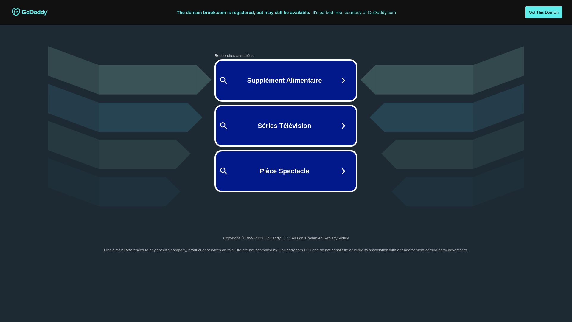 État du site web brook.com est   EN LIGNE
