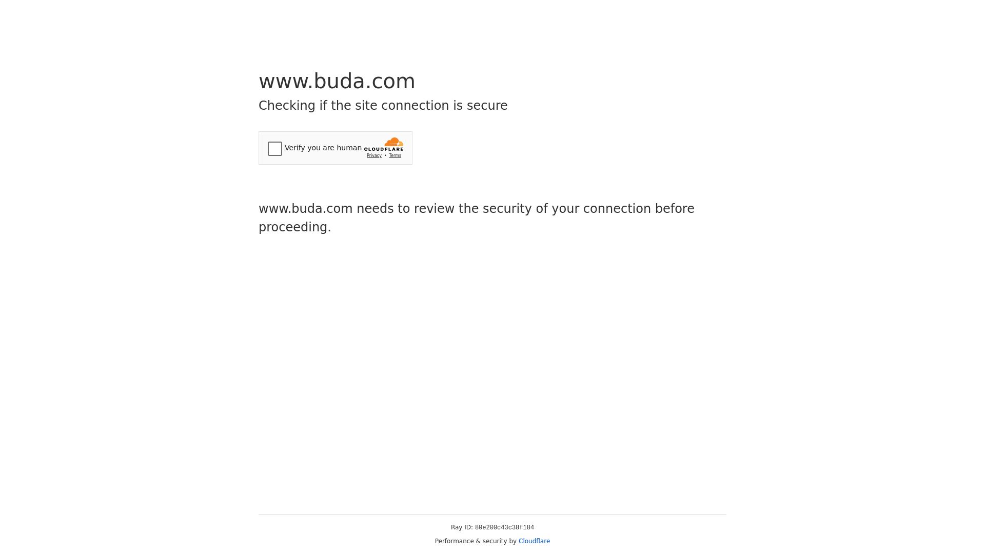 État du site web buda.com est   EN LIGNE