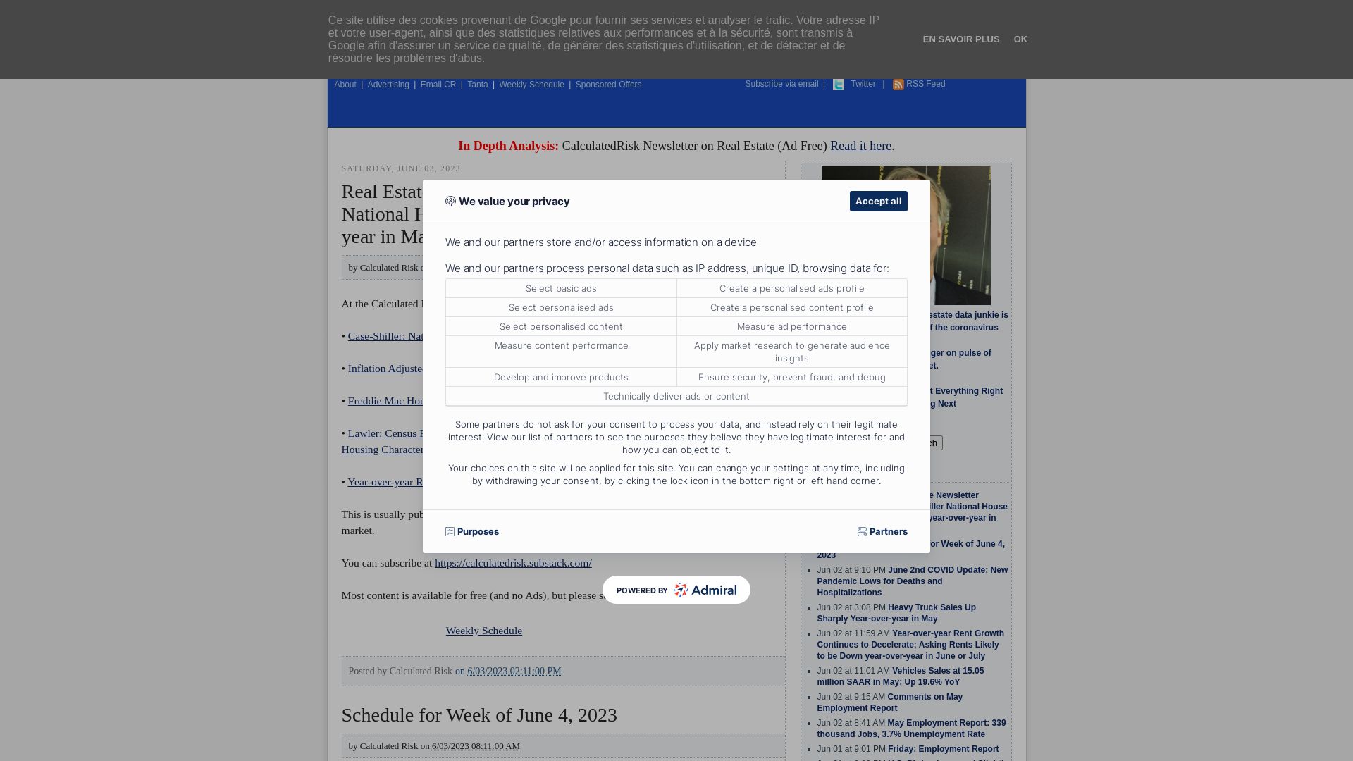 État du site web calculatedriskblog.com est   EN LIGNE