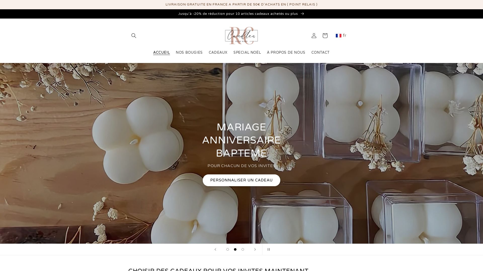 État du site web candles-rc.com est   EN LIGNE