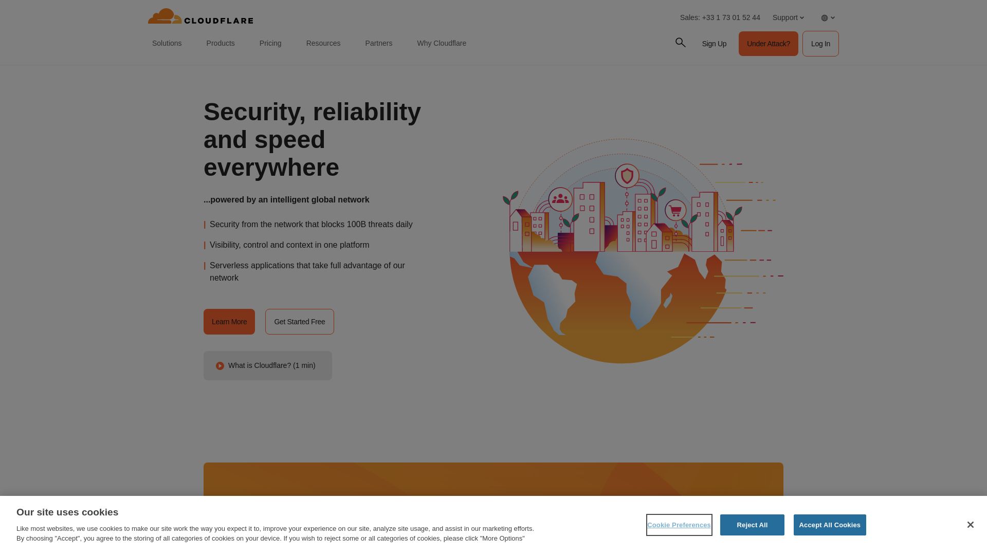 État du site web cdnjs.cloudfare.com est   EN LIGNE