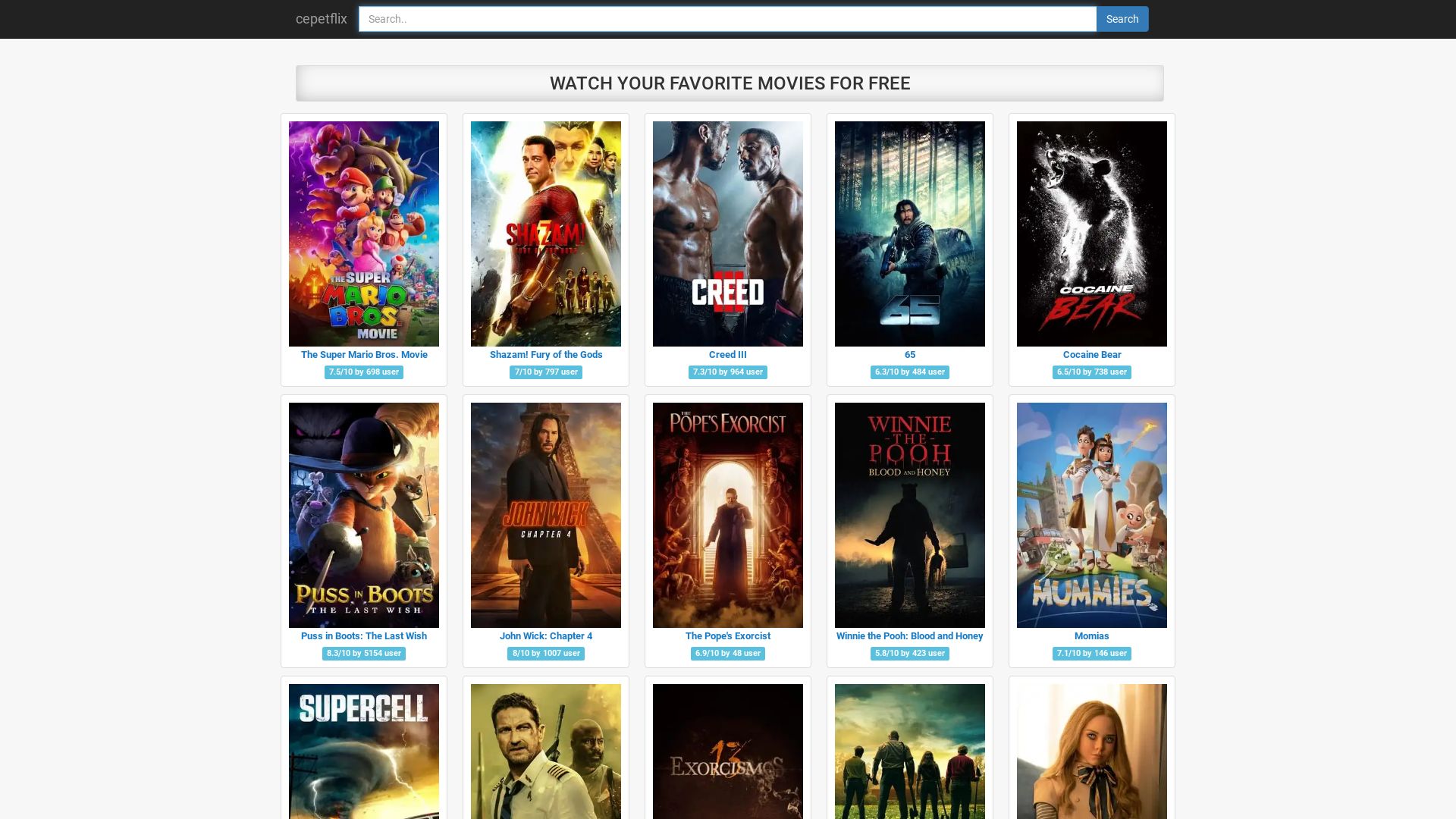 État du site web cepetflix.xyz est   EN LIGNE