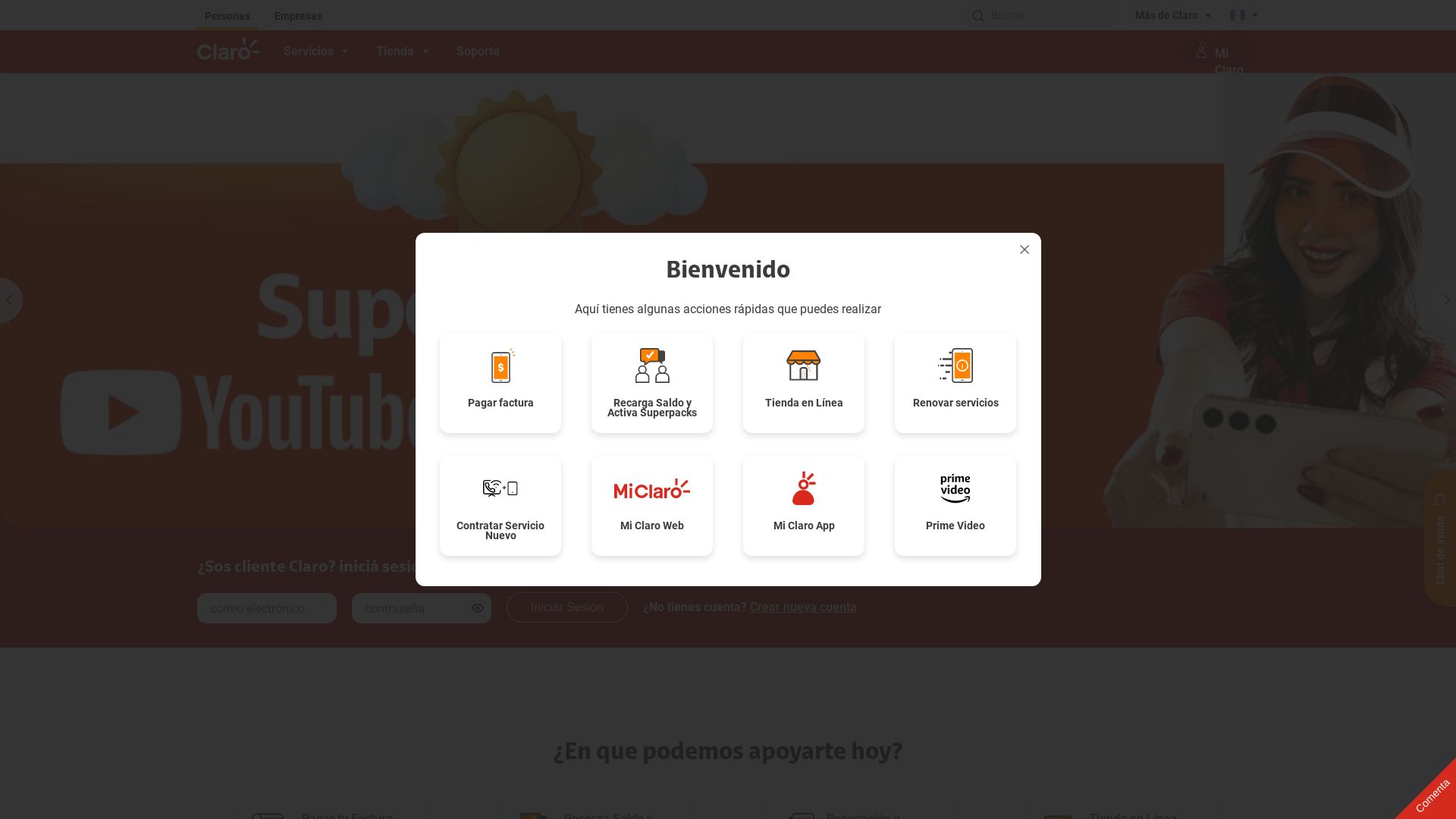 État du site web claro.com.gt est   EN LIGNE