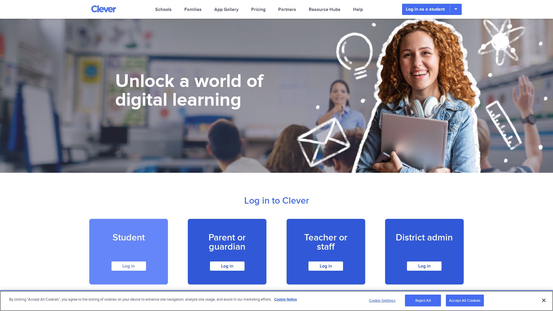 État du site web clever.com est   EN LIGNE