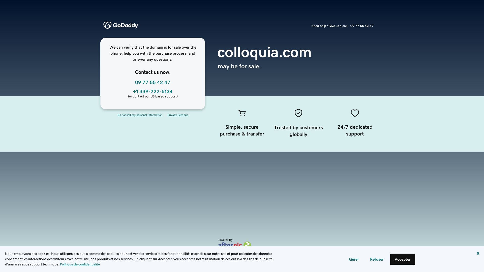 État du site web colloquia.com est   EN LIGNE