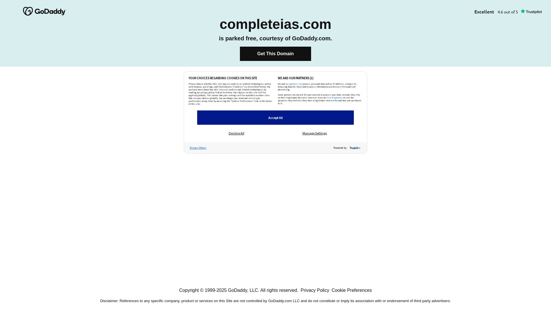 État du site web completeias.com est   EN LIGNE