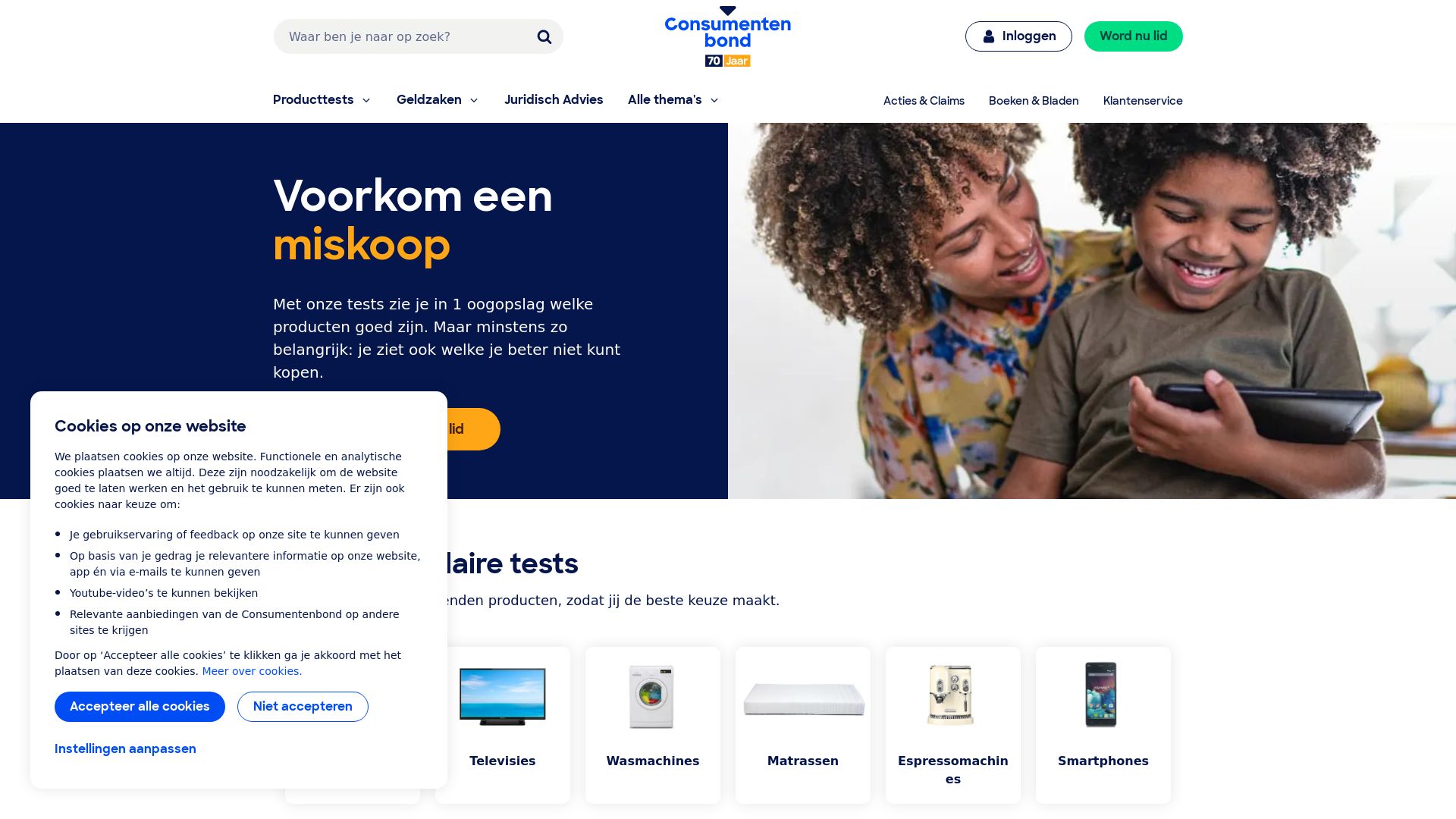 État du site web consumentenbond.nl est   EN LIGNE