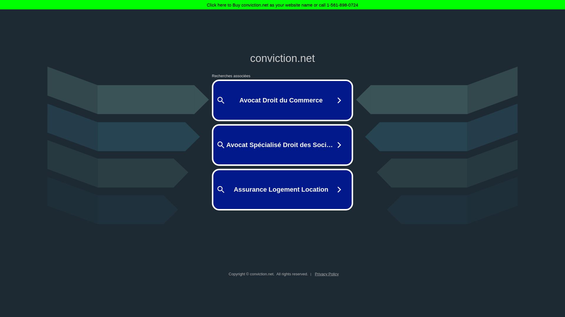 État du site web conviction.net est   EN LIGNE