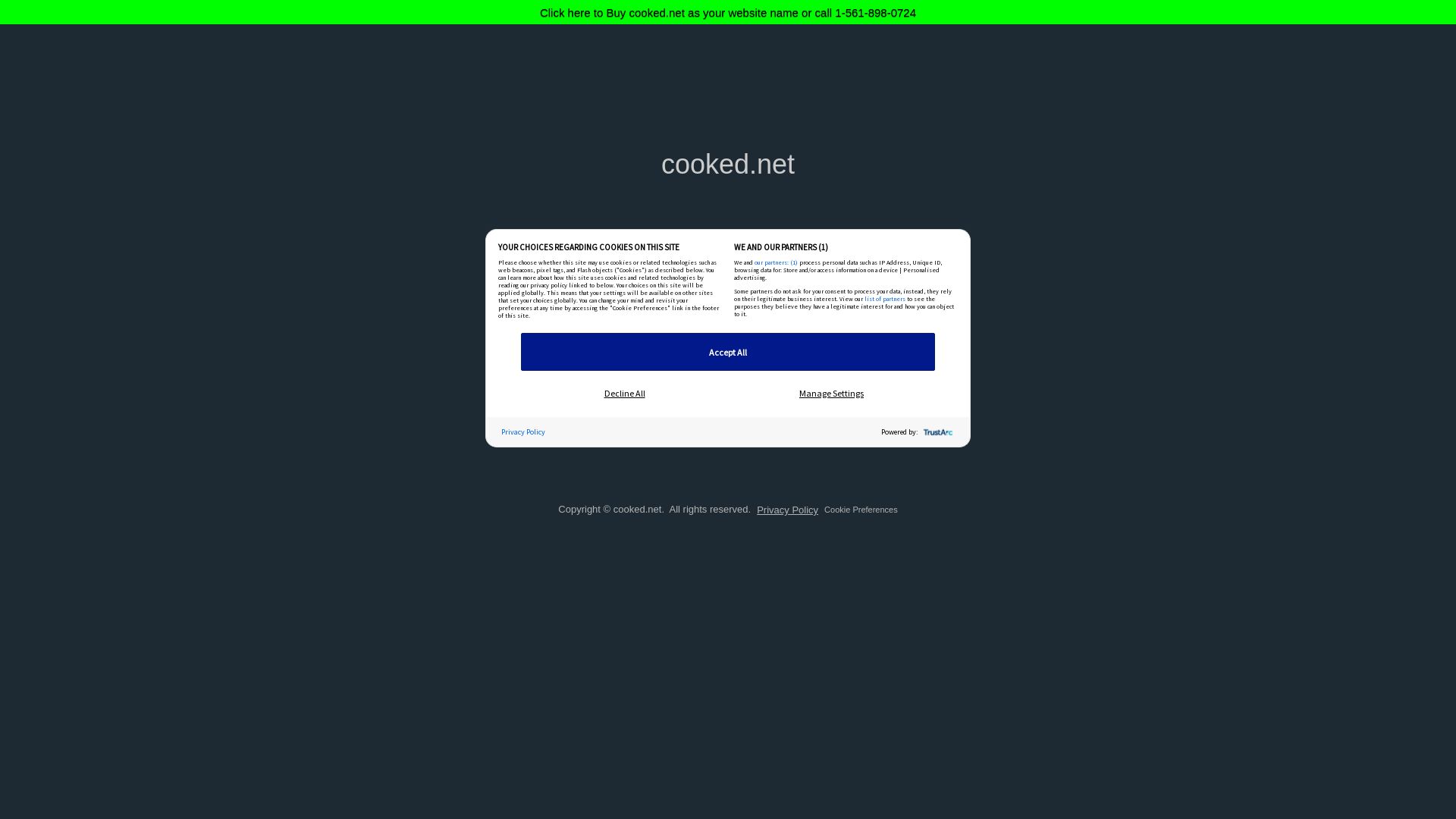 État du site web cooked.net est   EN LIGNE