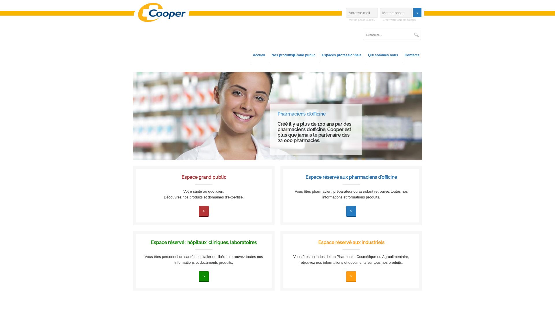 État du site web cooper.fr est   EN LIGNE