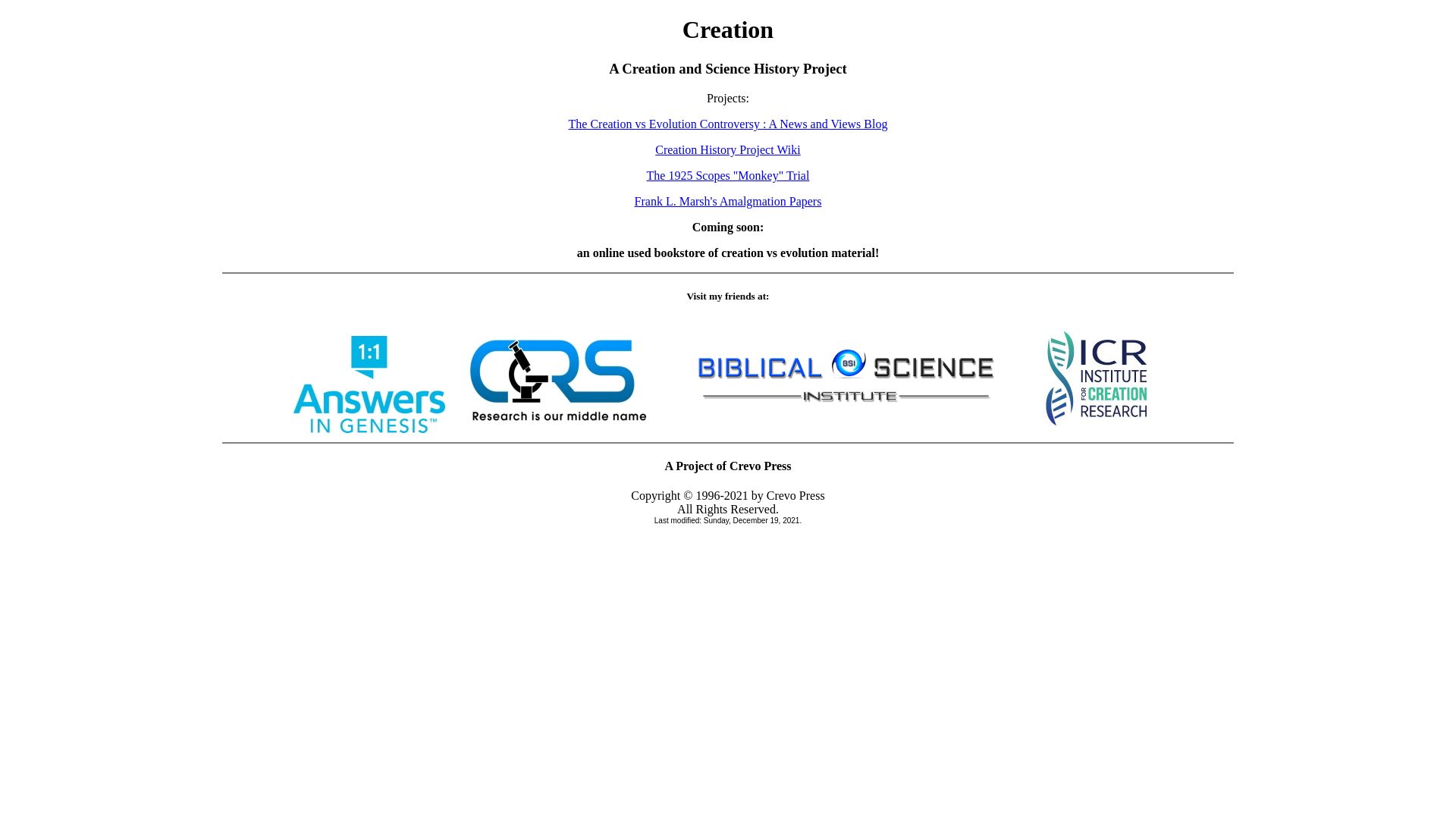 État du site web creation.org est   EN LIGNE